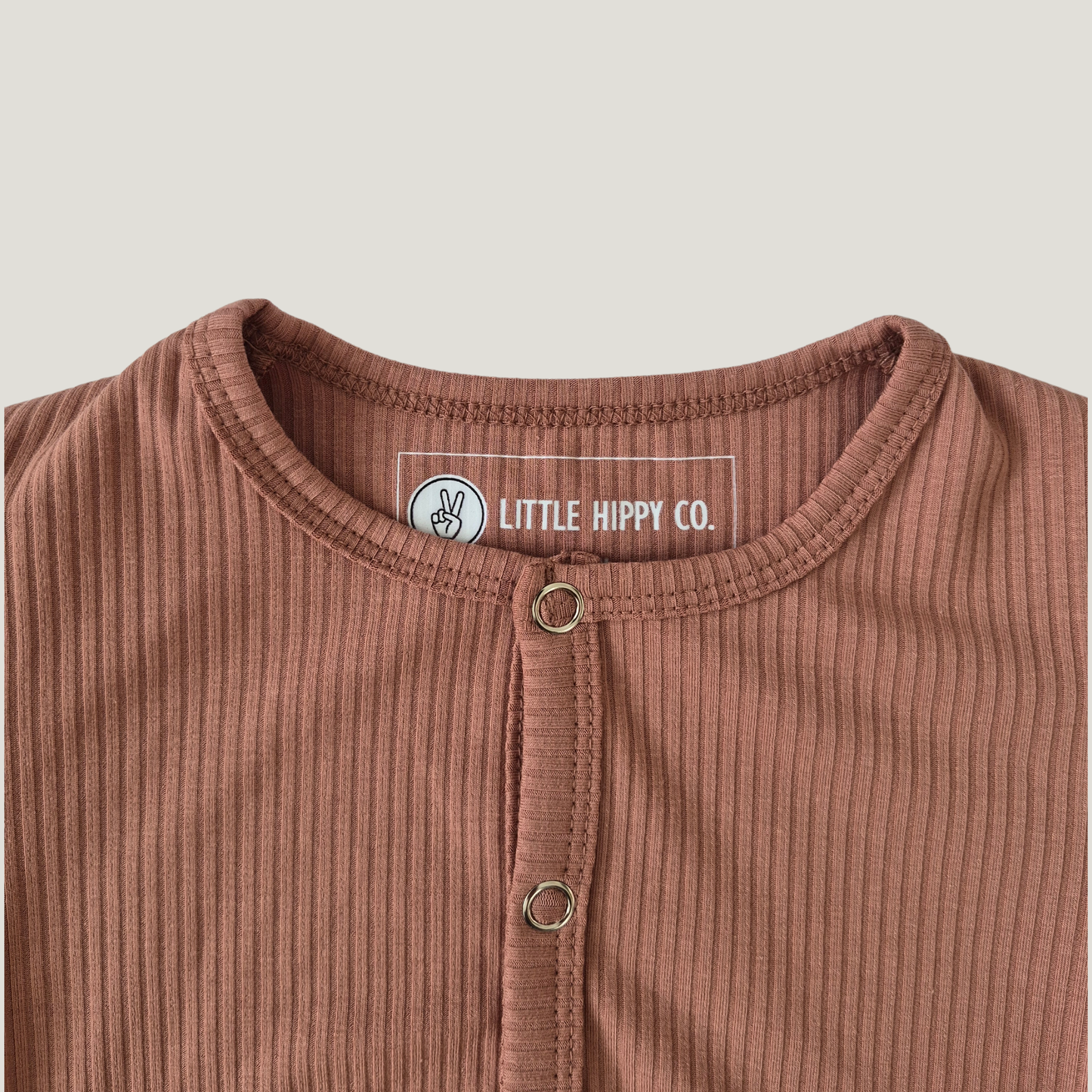 Little Hippy Adaptive Hip Dysplasia Pajama Lounger - Terracotta Ribbed