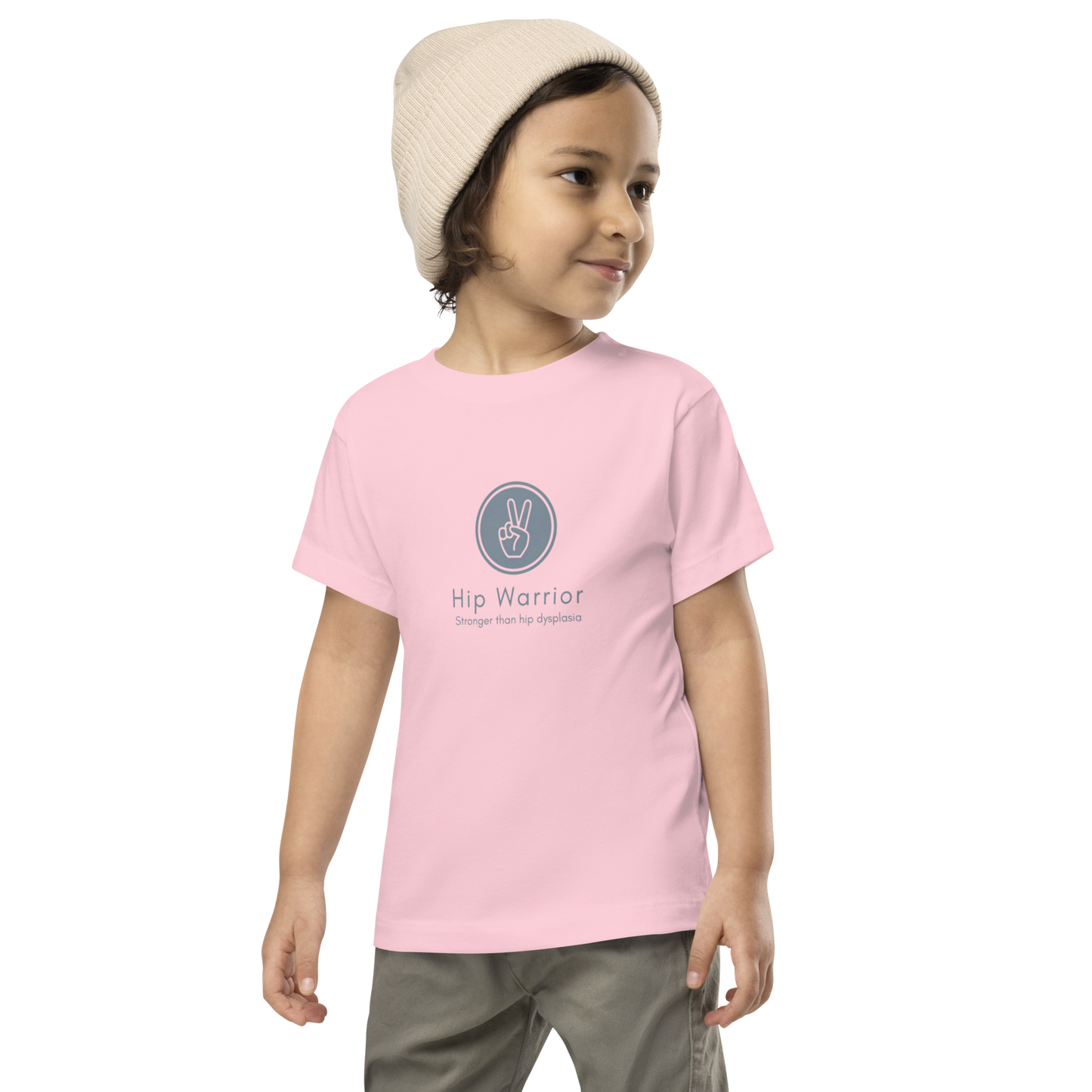 Little Hippy Co. Hip Dysplasia Awareness T-Shirt - Toddler Pink