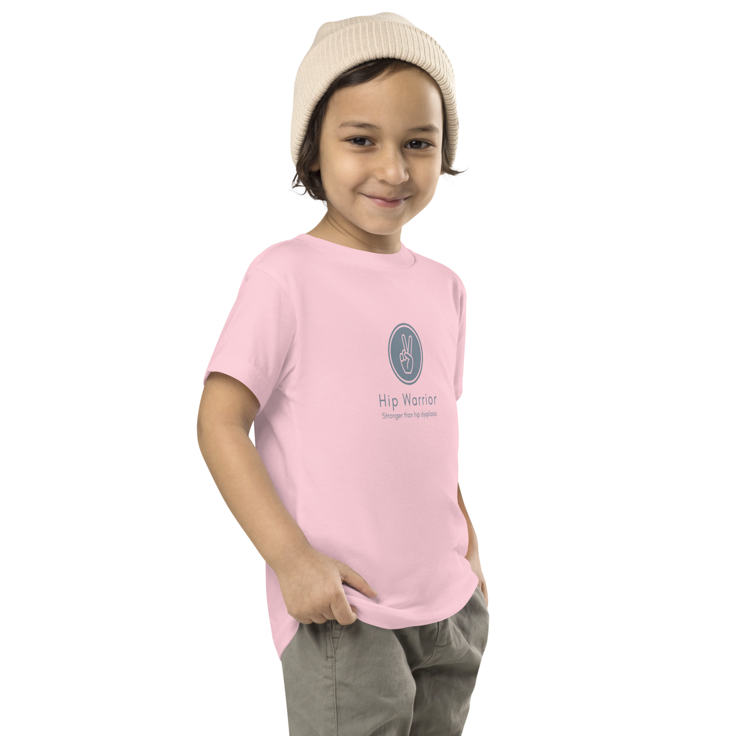 Little Hippy Co. Hip Dysplasia Awareness T-Shirt - Toddler Pink