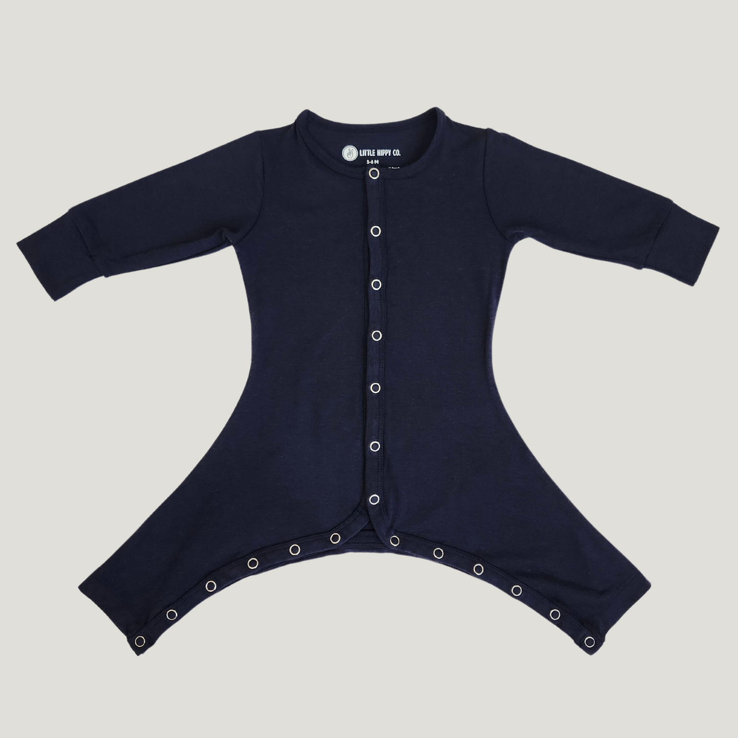 Little Hippy Co. Custom Hip Dysplasia Pajamas in Marine Navy
