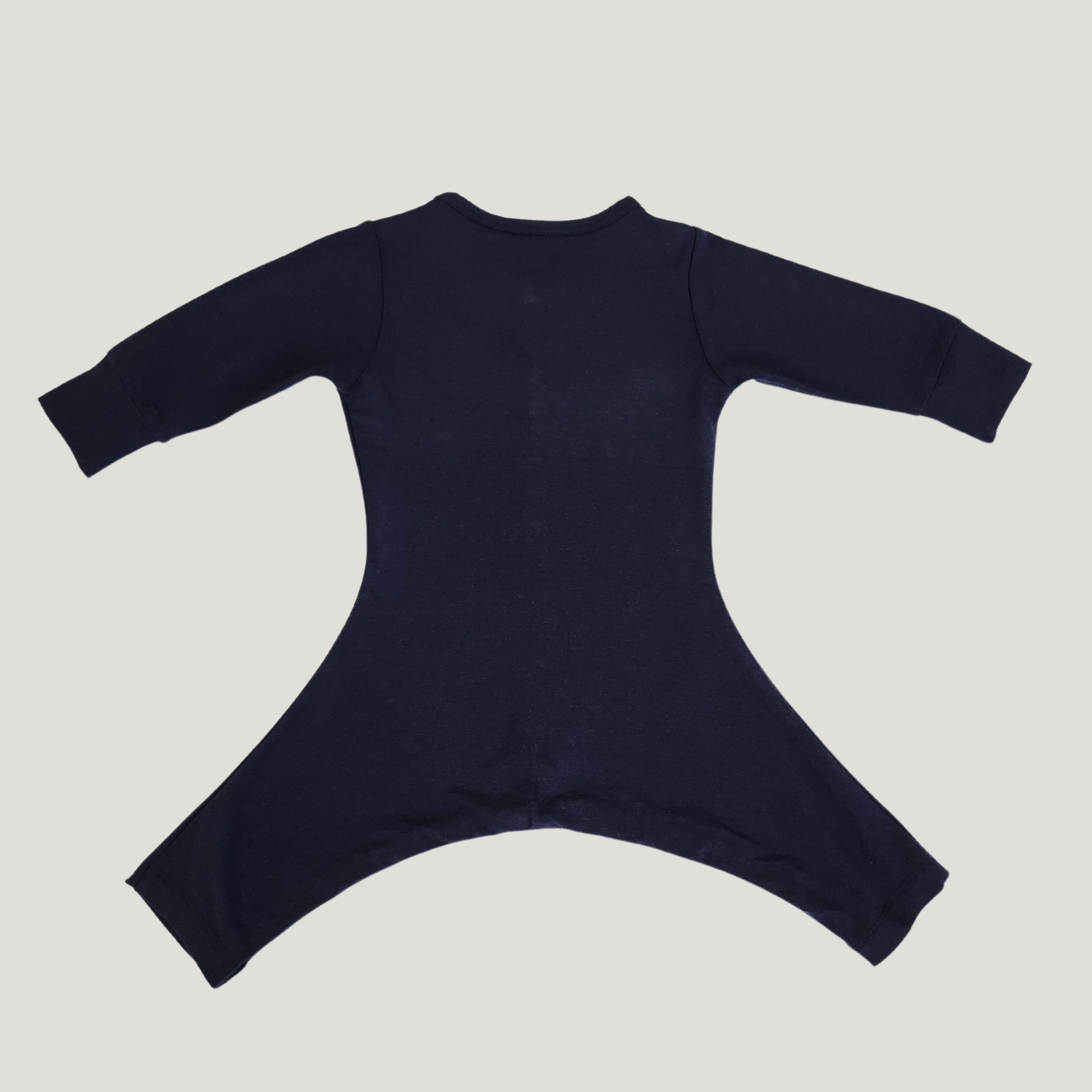 Little Hippy Co. Custom Hip Dysplasia Pajamas in Marine Navy