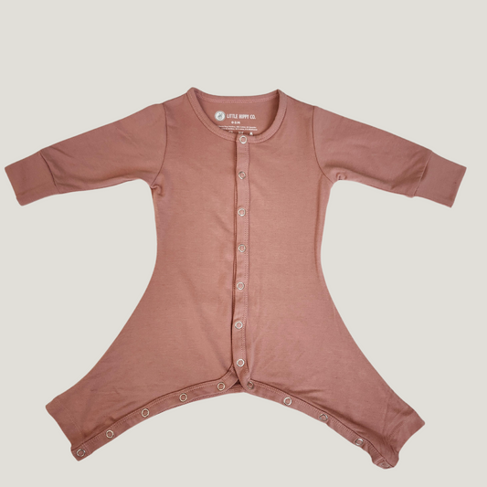 Little Hippy Co. Custom Hip Dysplasia Pajamas in Ash Rose